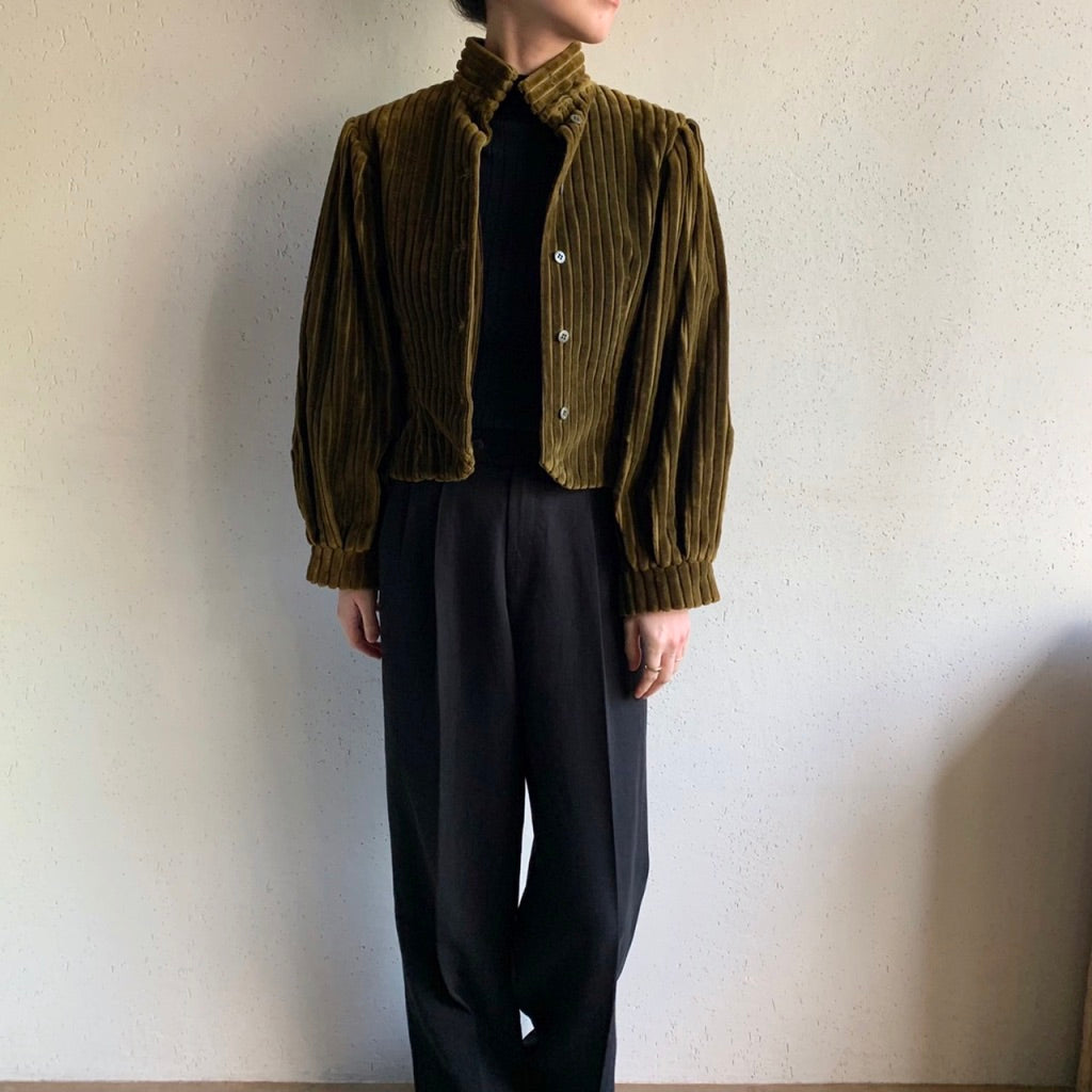 60s Corduroy Victorian design Jacket