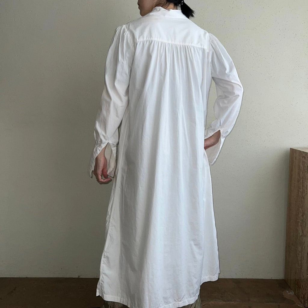 70s Embroidery Shirt Dress