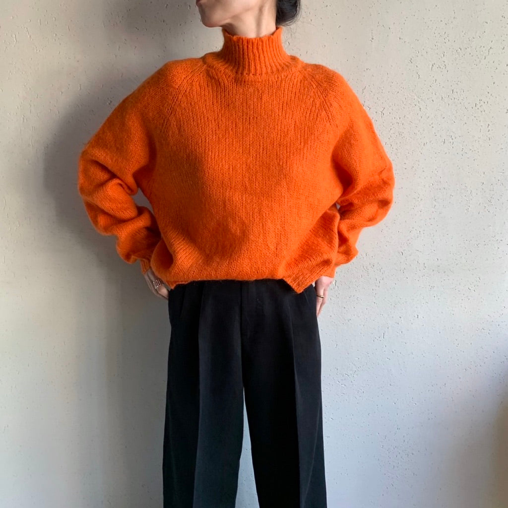 90s High Neck Mohair Knit
