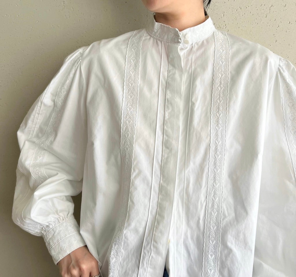 80s Balloon Sleeve Blouse Made in W,Germany