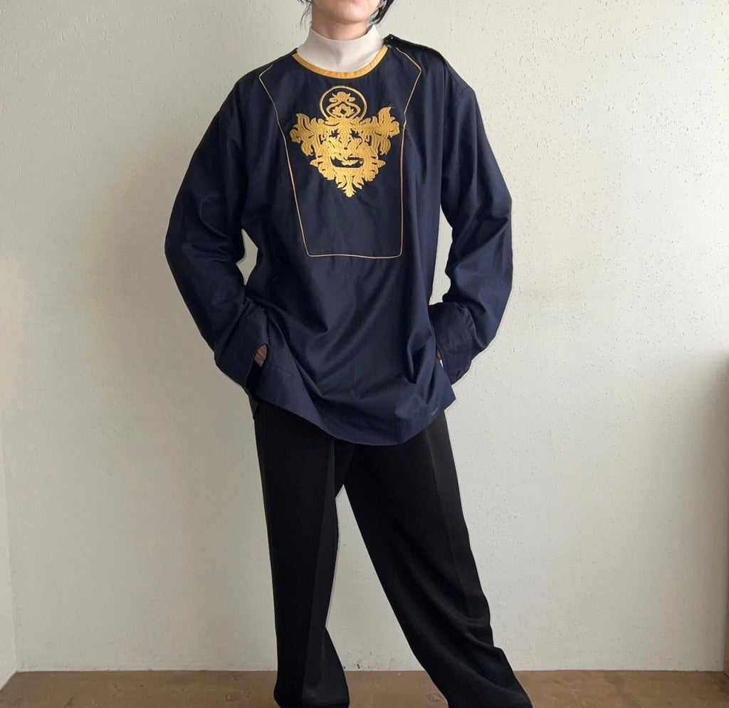 80s Embroidery Design Blouse