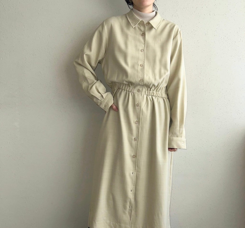 90s Shirt Dress Made in USA