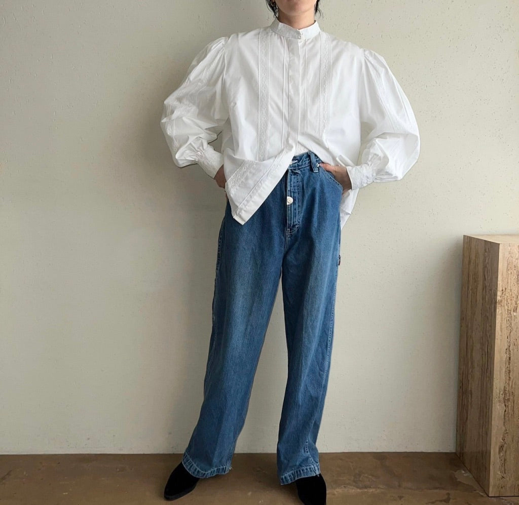 80s Balloon Sleeve Blouse Made in W,Germany
