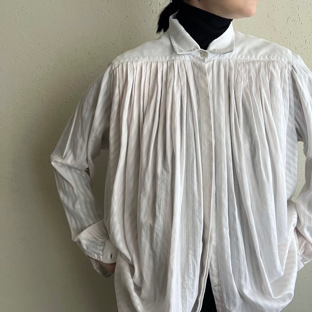 90s Pleated Blouse Made in Italy