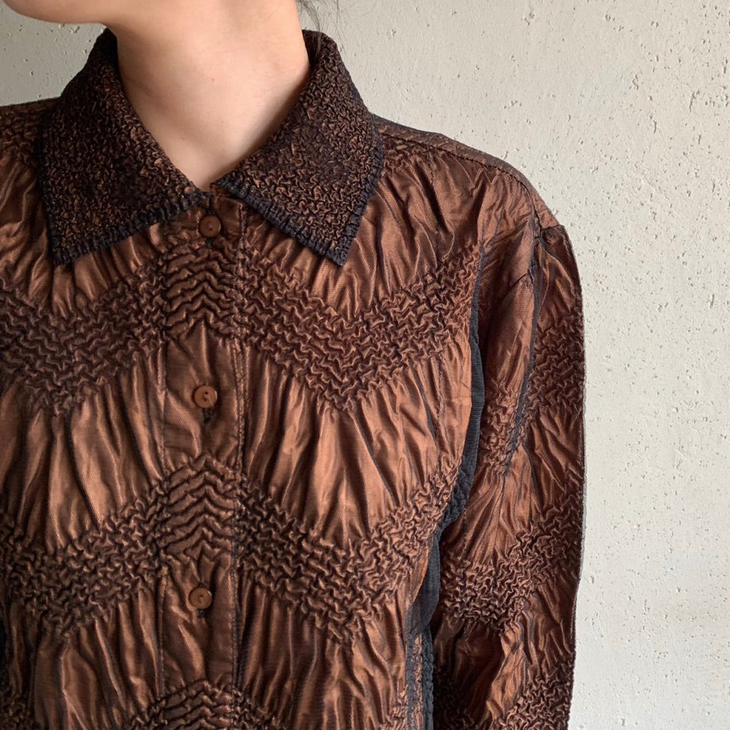 Brown Design Blouse