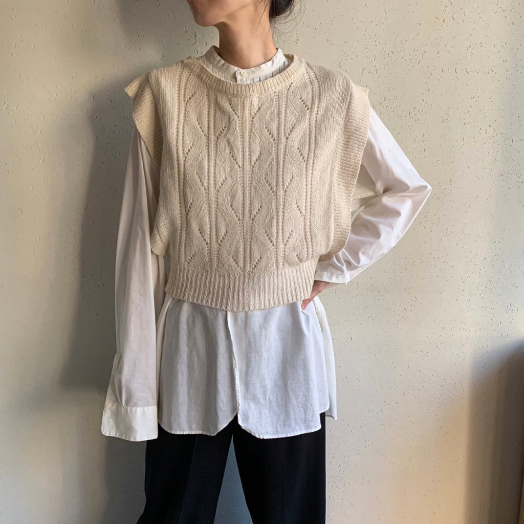 90s Knit Vest Dead Stock