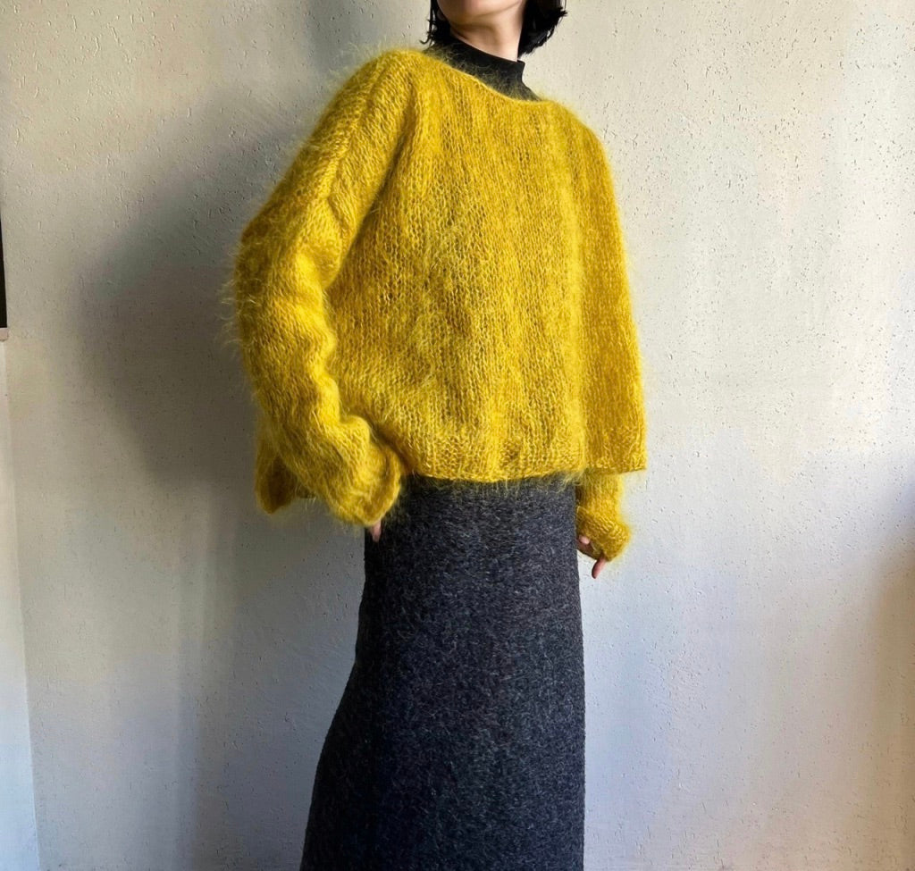 80s Yellow Knit