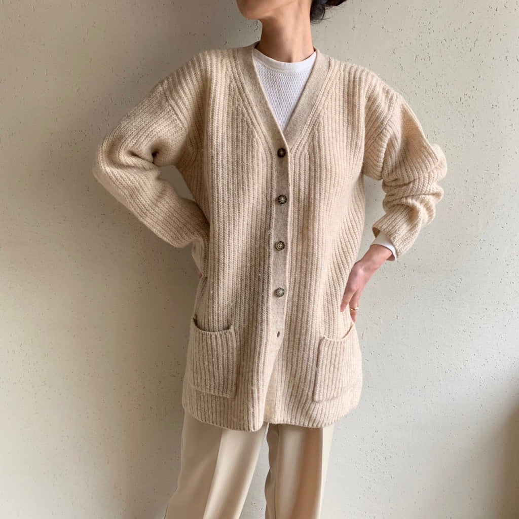 90s Long Knit Cardigan