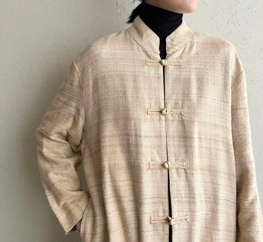 90s "ORVIS" Silk Asian Design Robe
