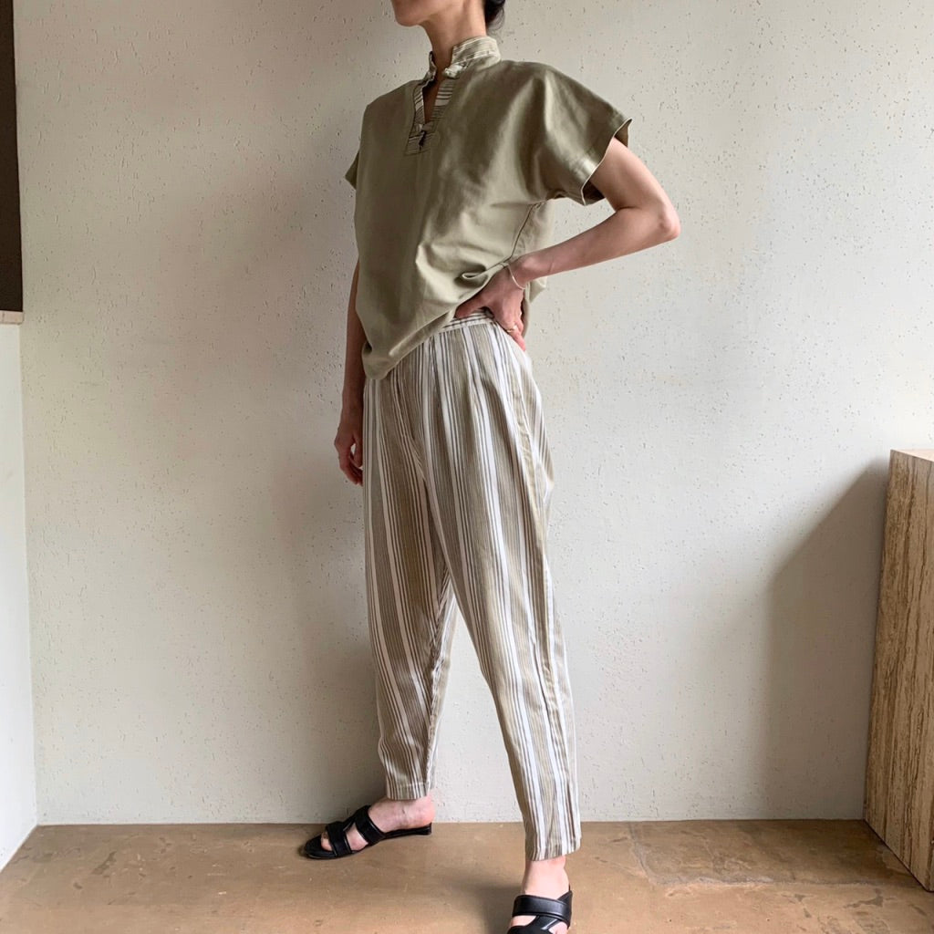 60s Striped Design Two-Piece