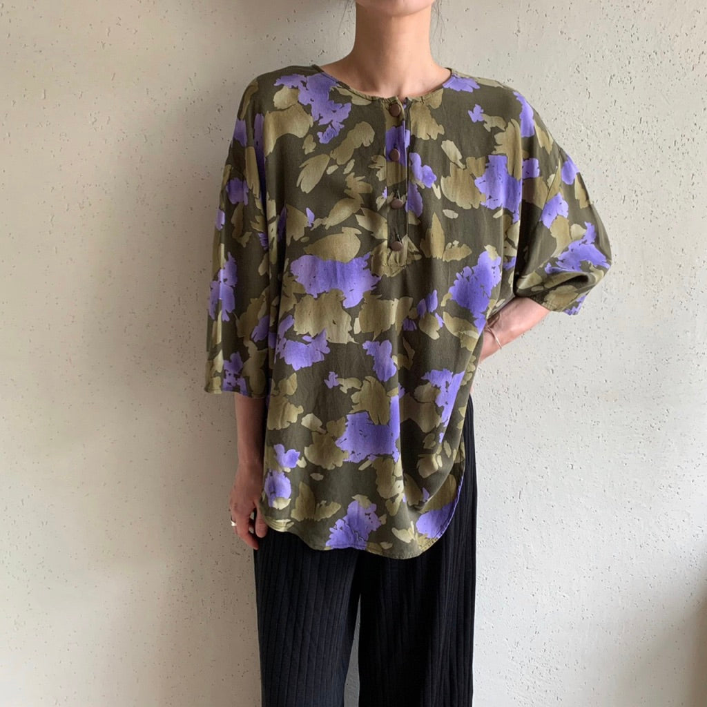 90s "Christian Dior SEPARATES" Print Blouse