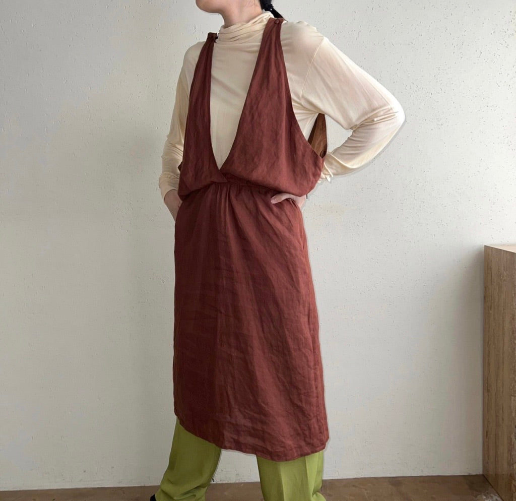 90s EURO Linen Dress