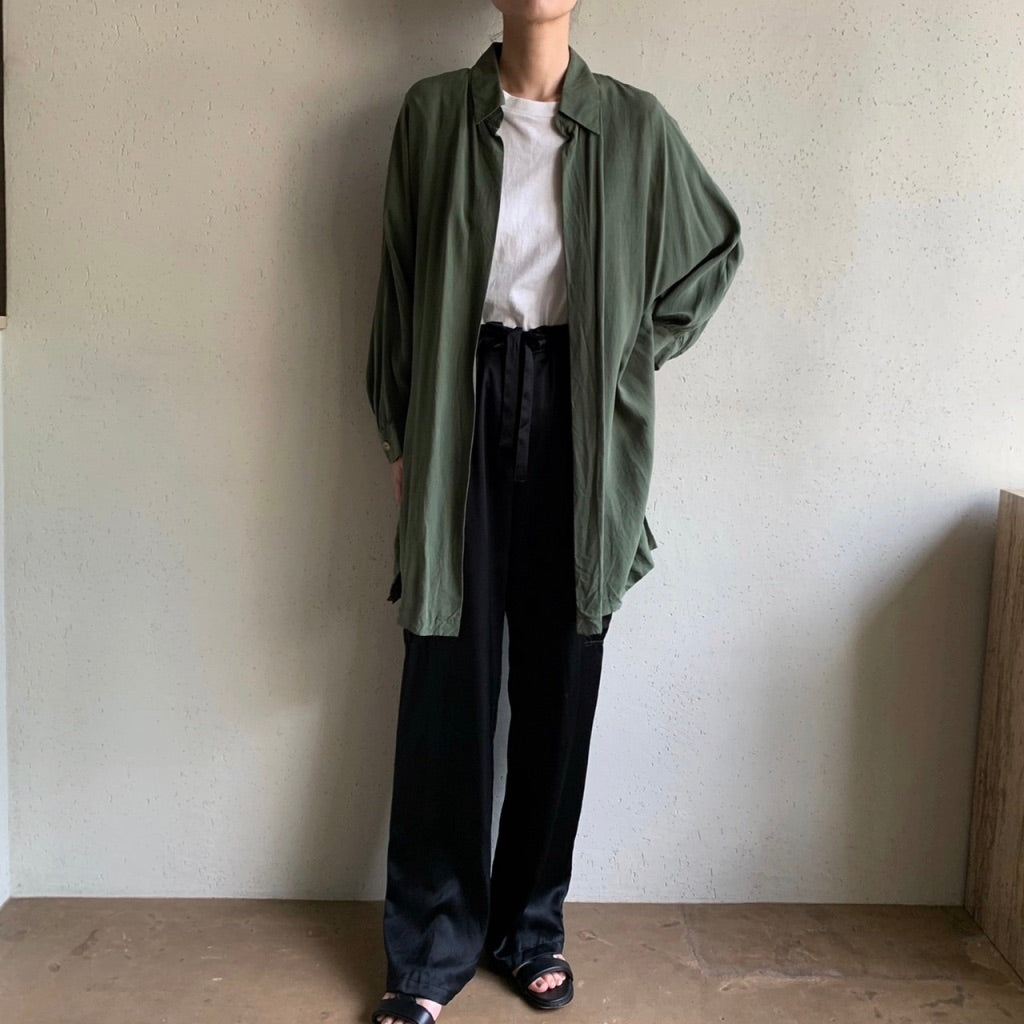 90s Rayon Dolman Sleeve Shirt Jacket