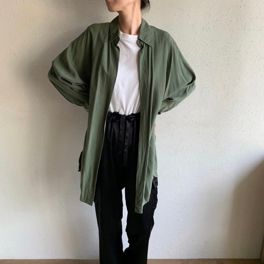90s Rayon Dolman Sleeve Shirt Jacket