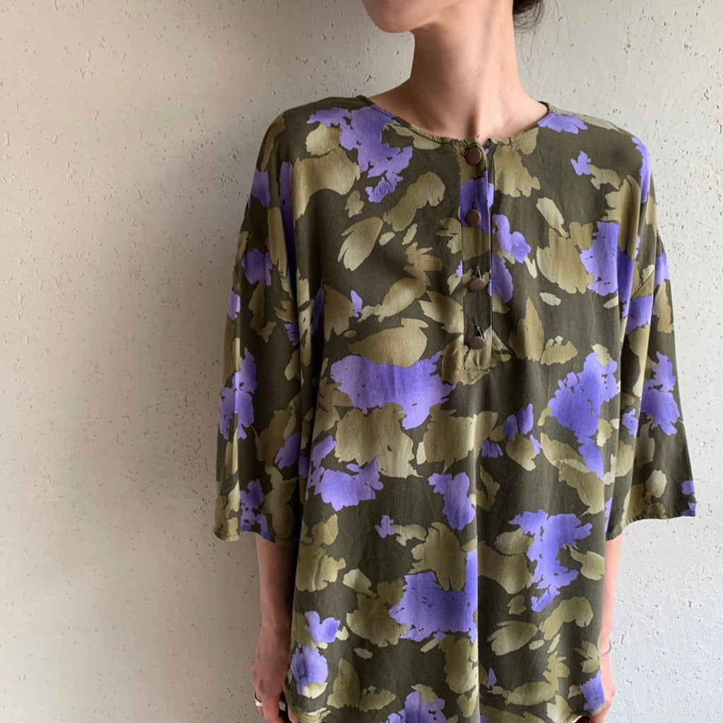 90s "Christian Dior SEPARATES" Print Blouse