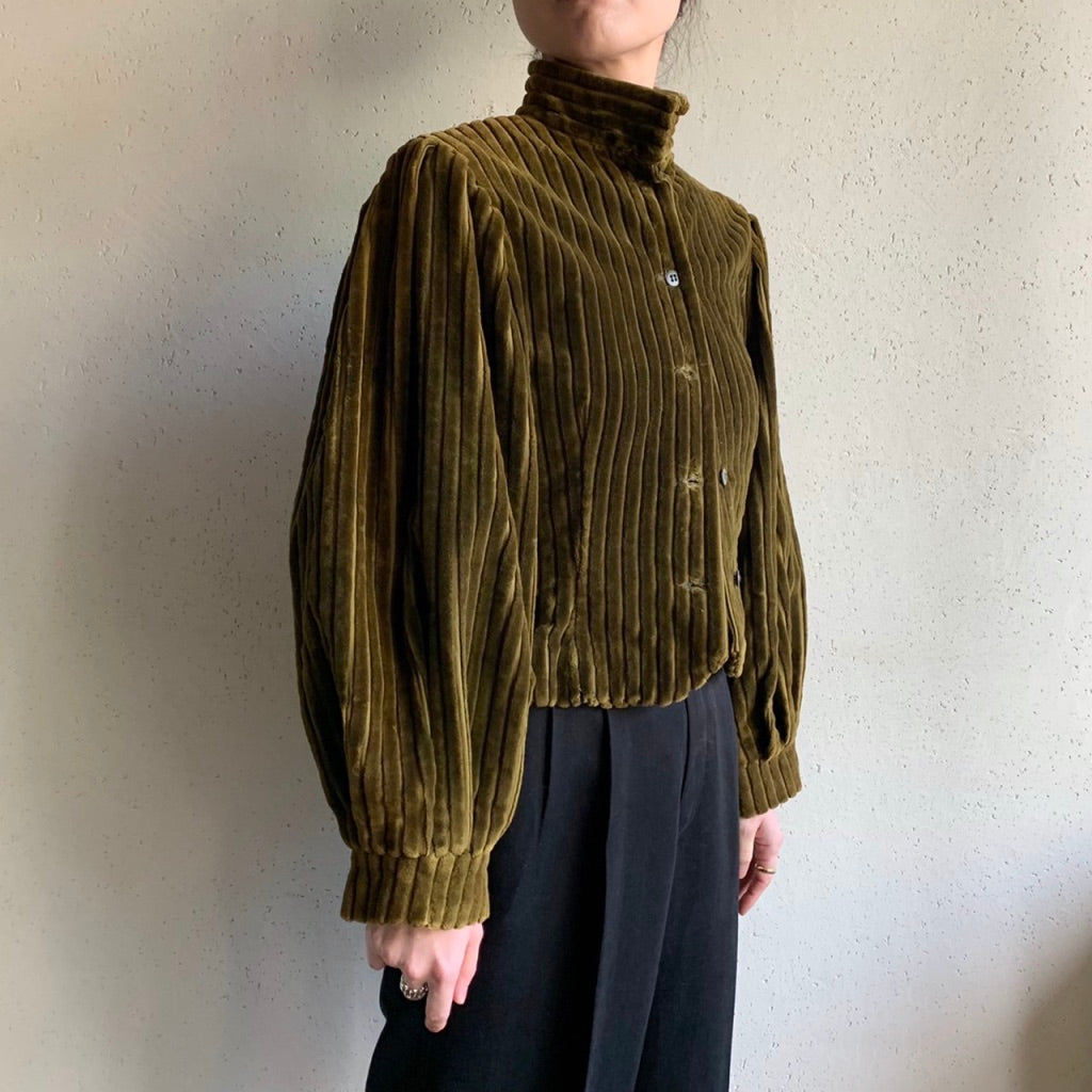 60s Corduroy Victorian design Jacket
