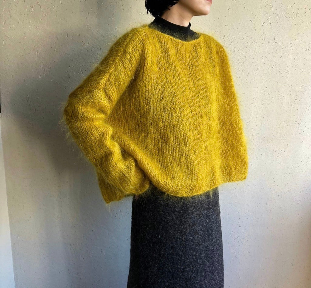 80s Yellow Knit