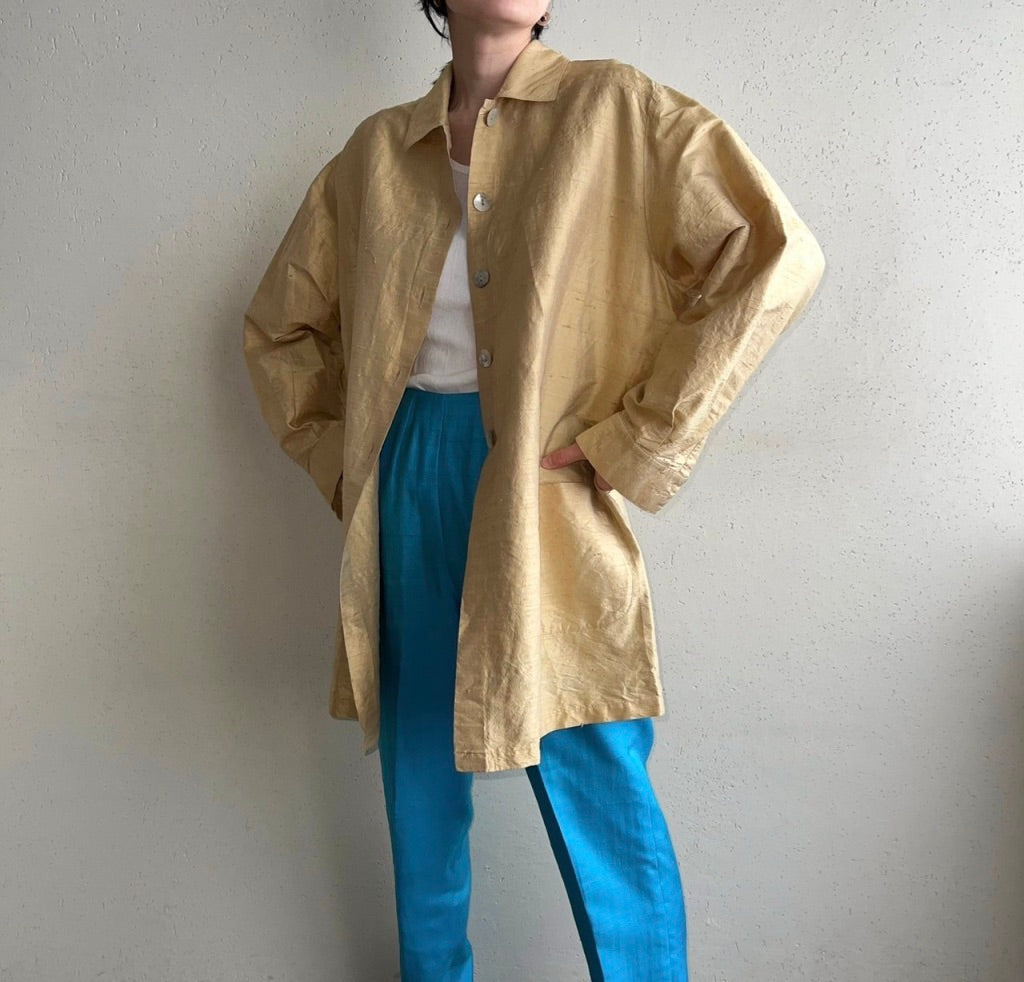 90s Silk Light Jacket Made in Italy