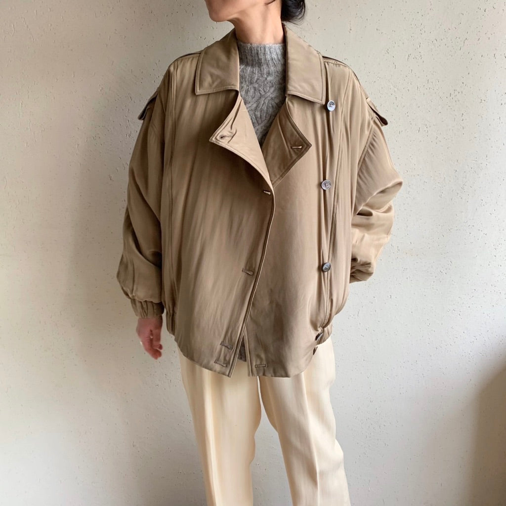 90s "ELLEN TRACY" Silk Jacket