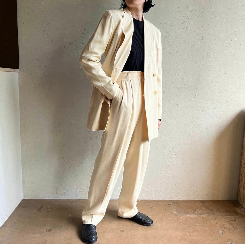 90s "ANN TAYLOR" Silk Two-Piece