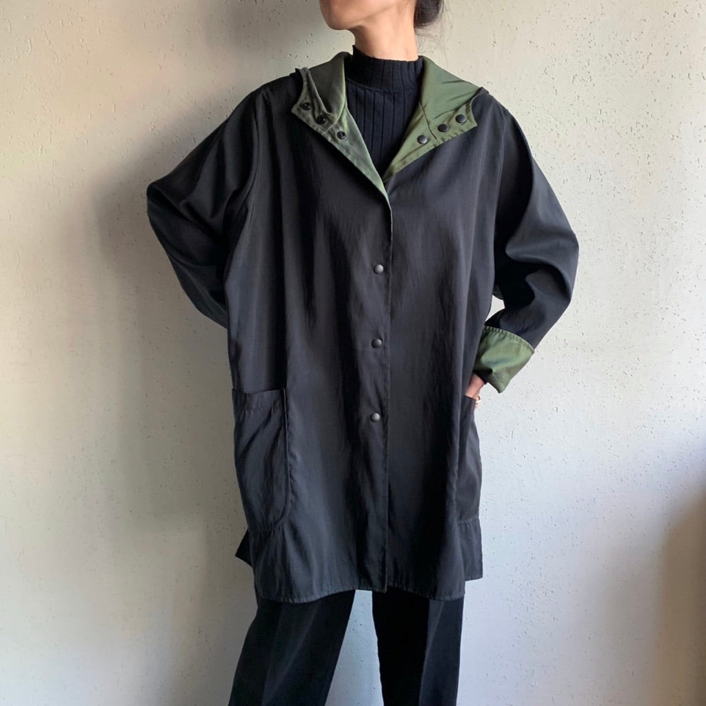 90s Reversible Hooded Light Jacket