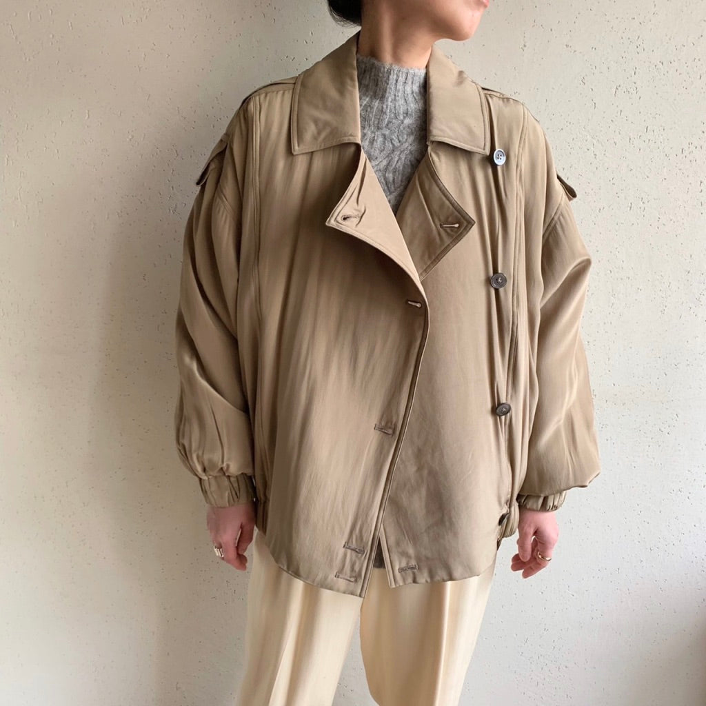 90s "ELLEN TRACY" Silk Jacket