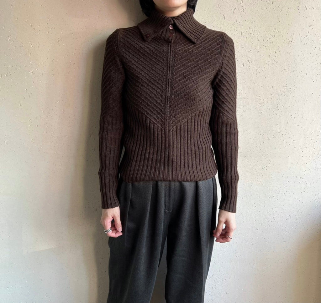 90s Design Knit Top Made in Italy