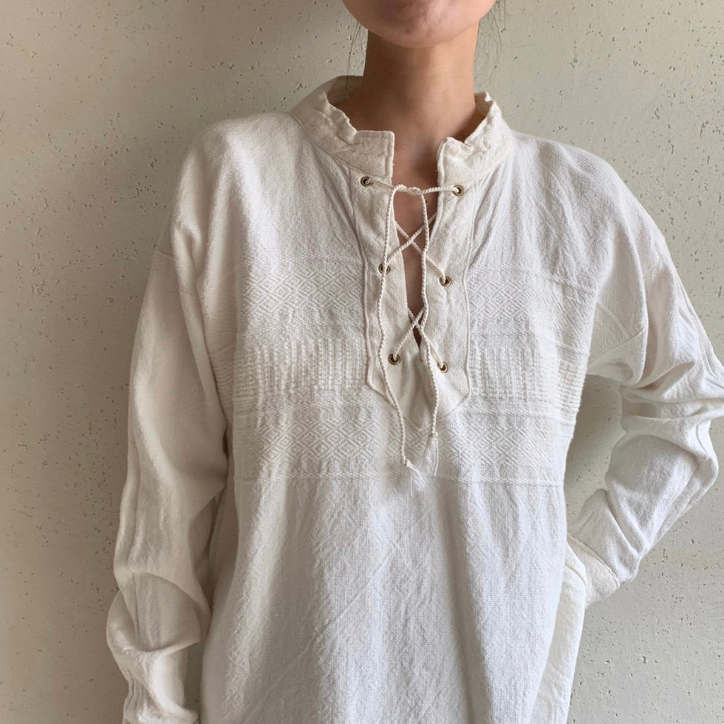 90s Lace up Top