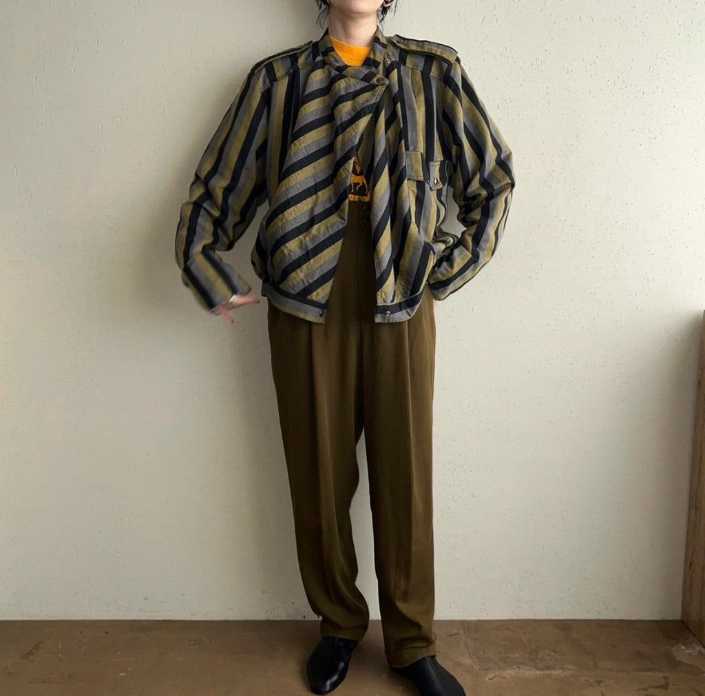 80s EURO Striped Jacket