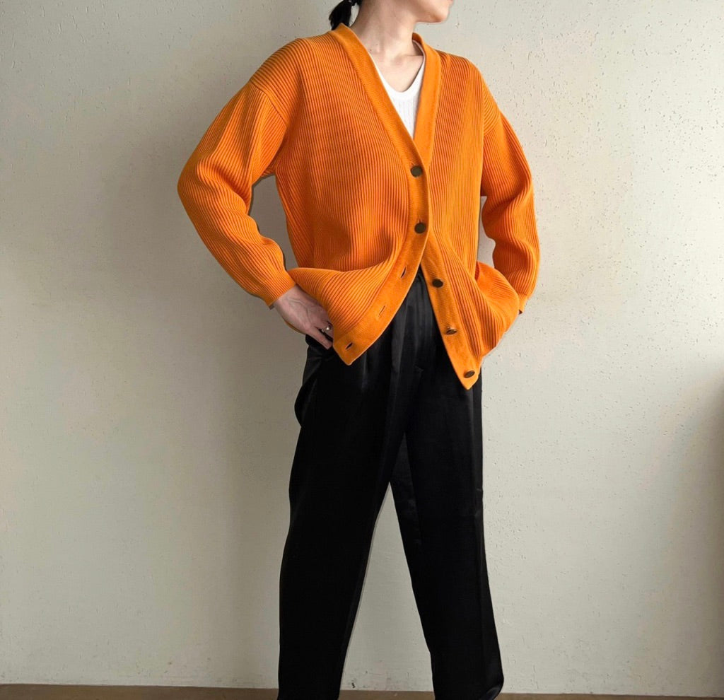 90s Ribbed Cardigan