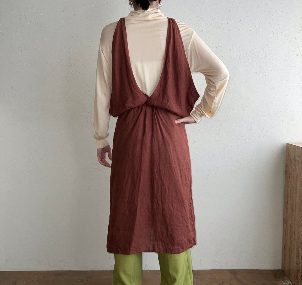 90s EURO Linen Dress