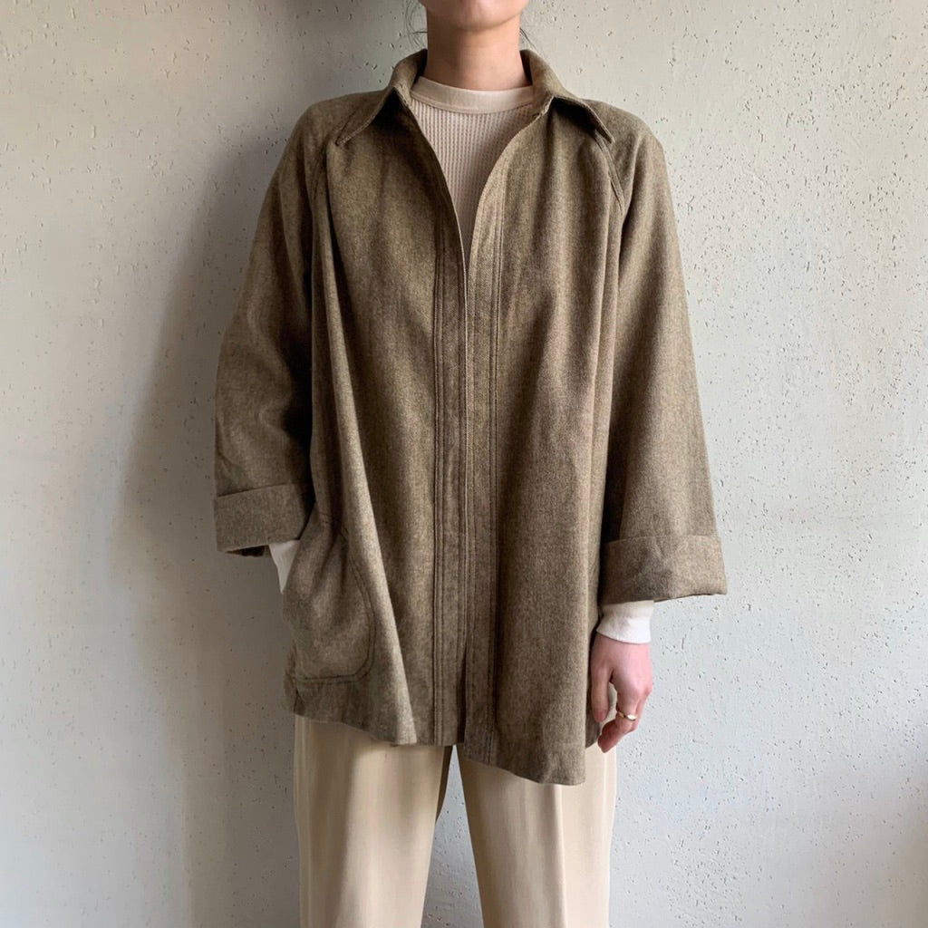 70s Wool Shirt Jacket
