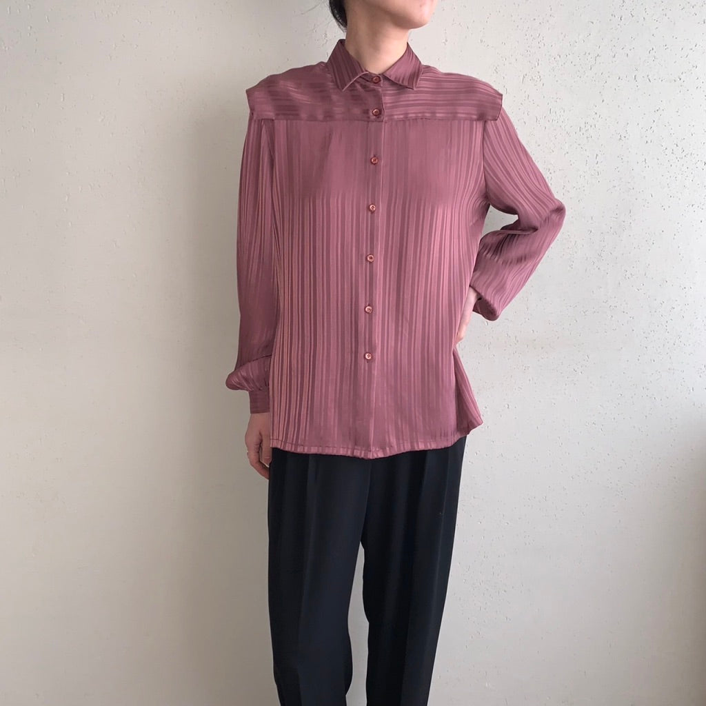 80s Striped Blouse