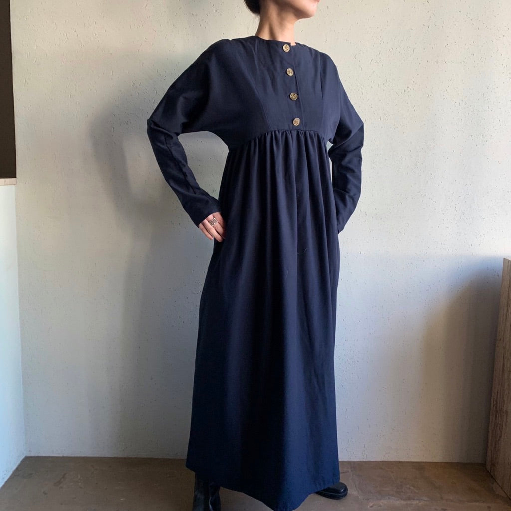 80s Navy Design Dress