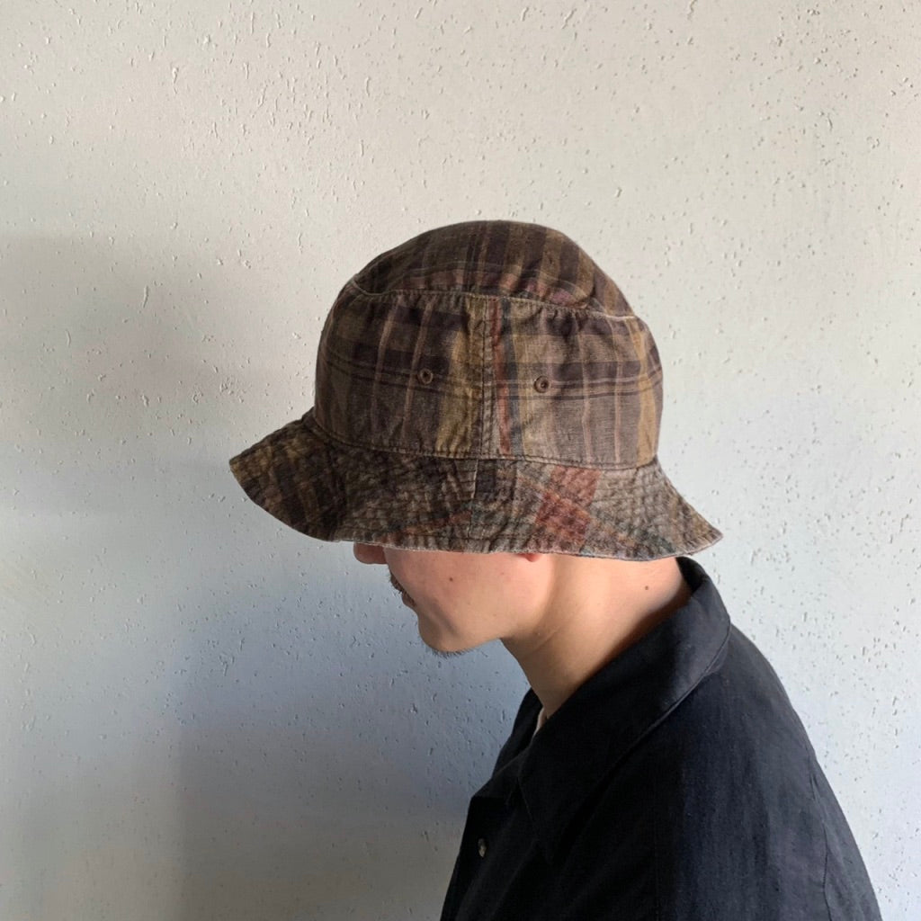 90s Ralph Lauren Plaid Linen Hat