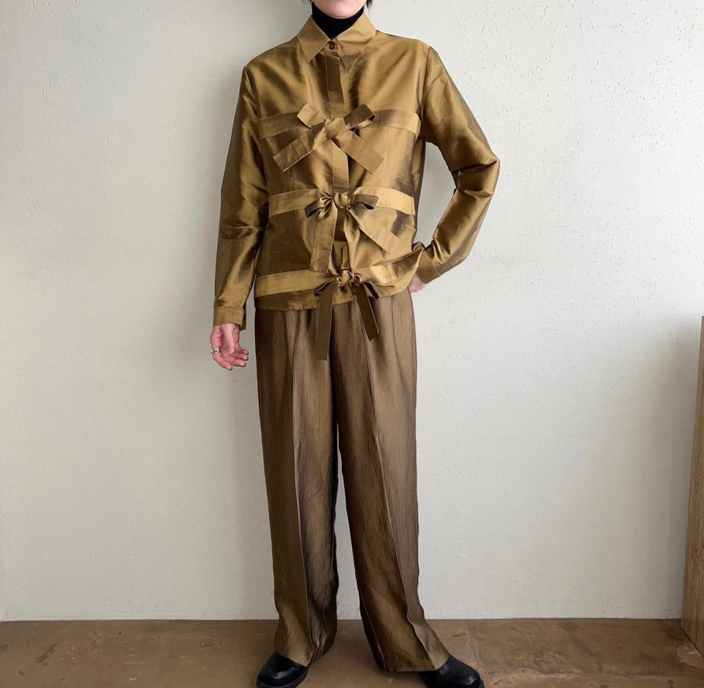 90s "SAMUEL DONG by Dons Collection" Silk Blouse