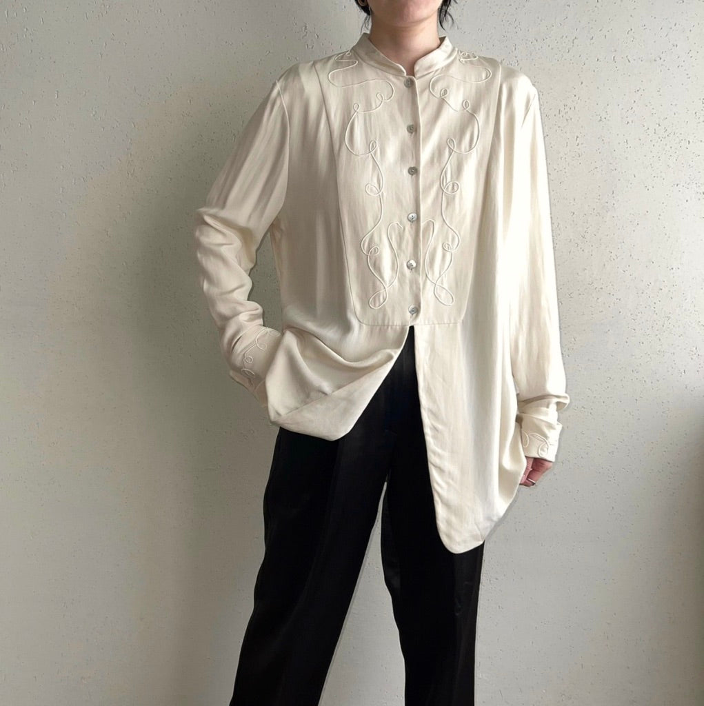 90s Design Silk Blouse