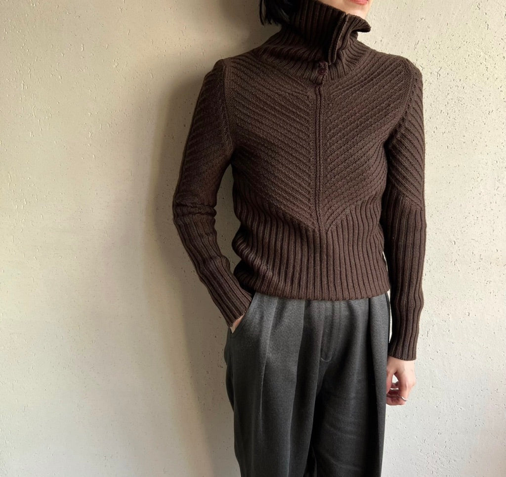 90s Design Knit Top Made in Italy