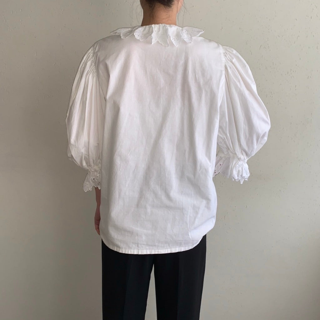 80s Lace Blouse Made in Austria