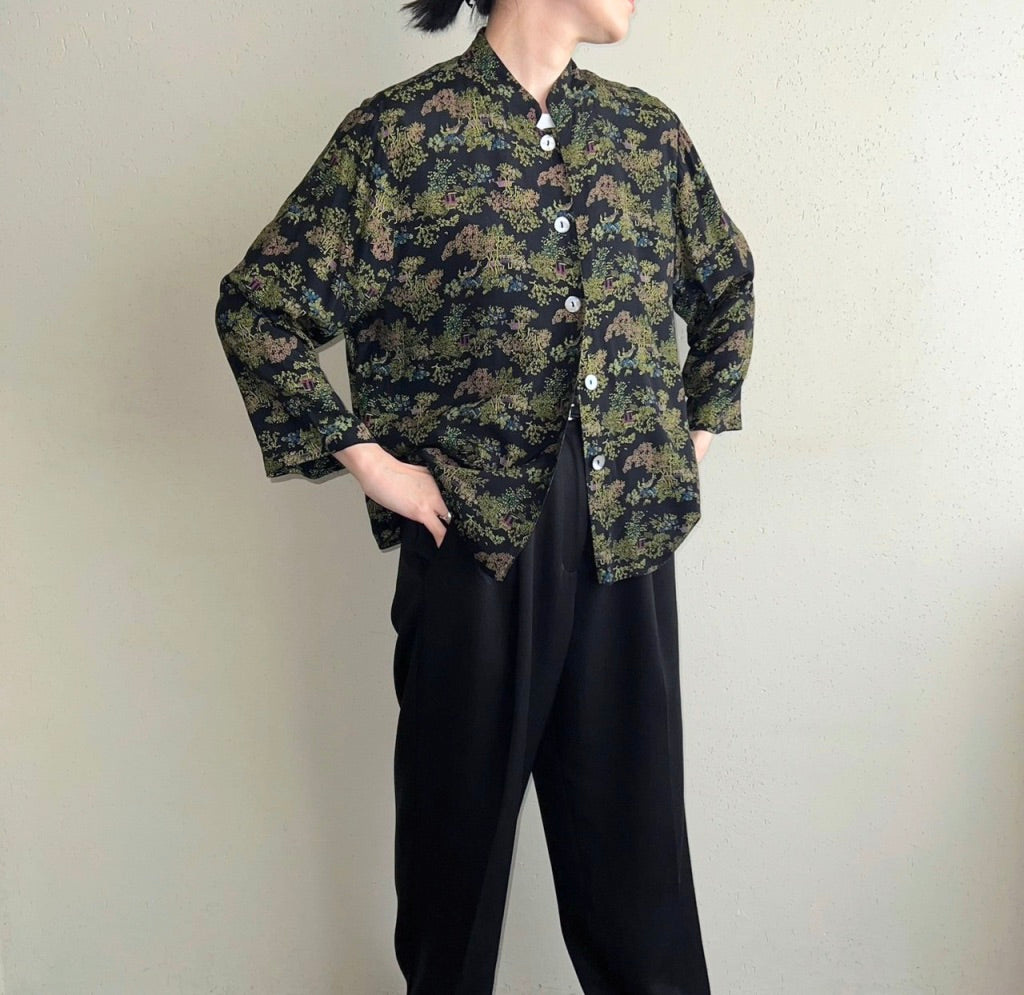 90s Asian Design Blouse Made in USA