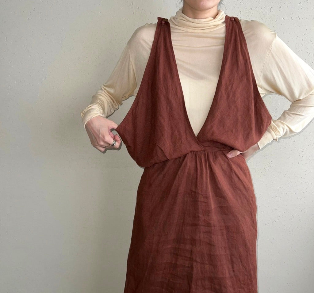 90s EURO Linen Dress