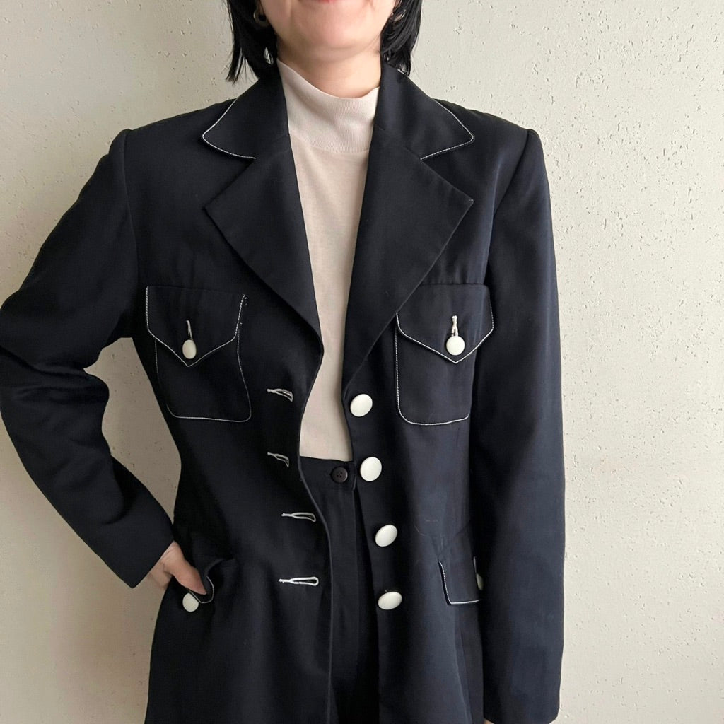 90s Black Two-Piece