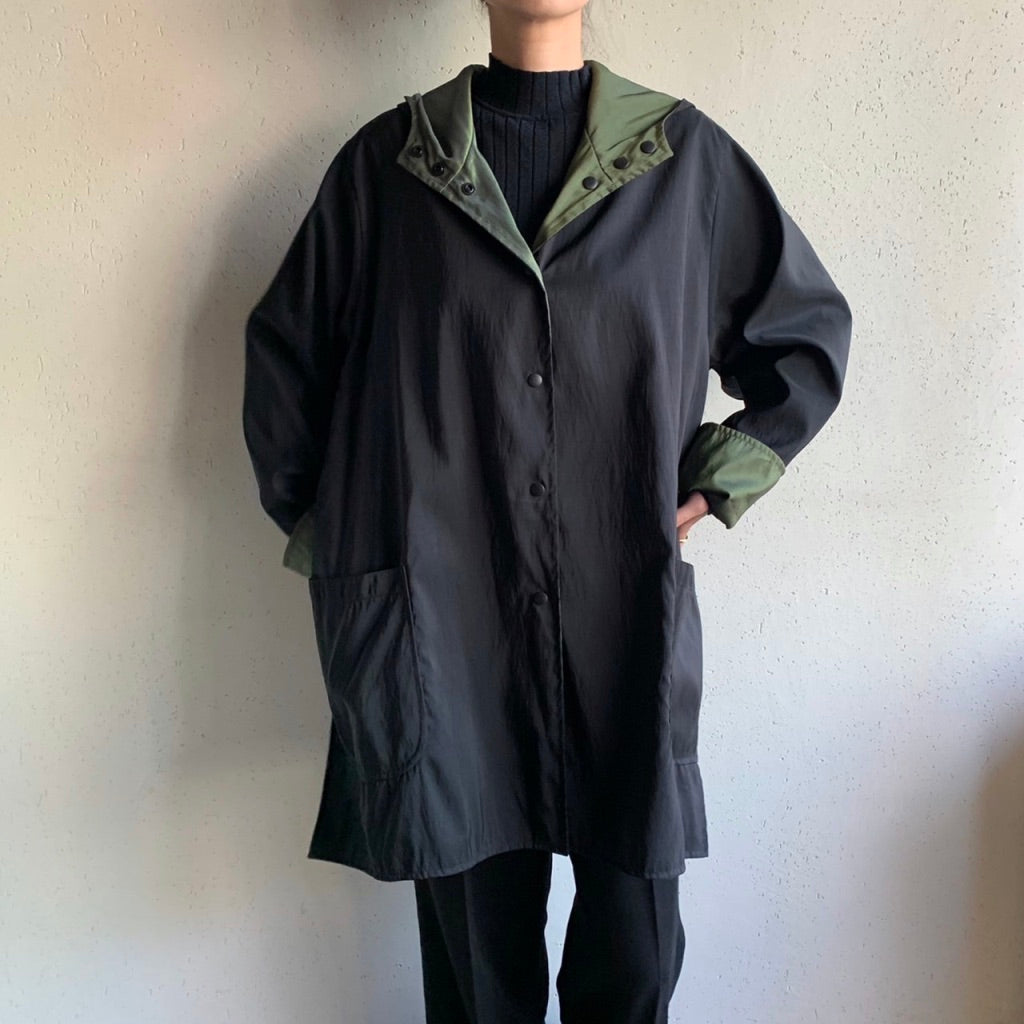 90s Reversible Hooded Light Jacket