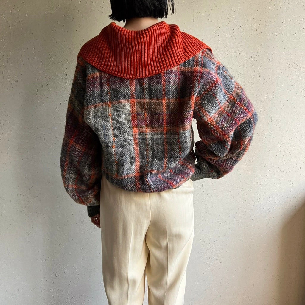 80s Sailor Collar Knit
