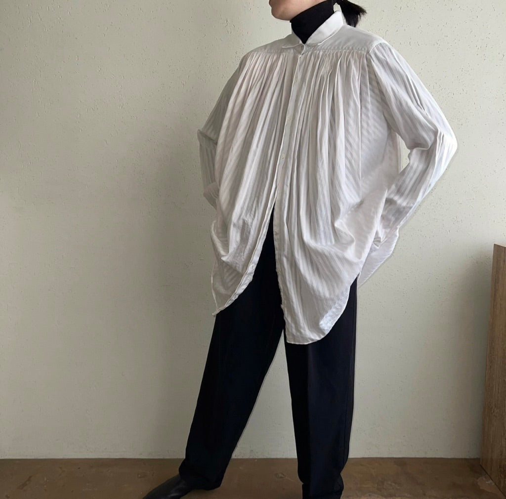 90s Pleated Blouse Made in Italy