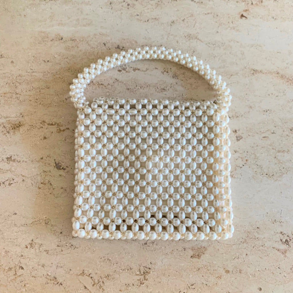 80s Pearl Beaded Bag