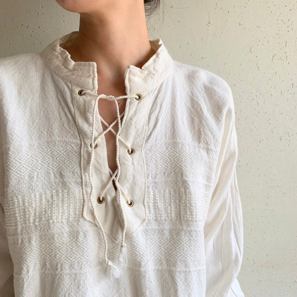 90s Lace up Top