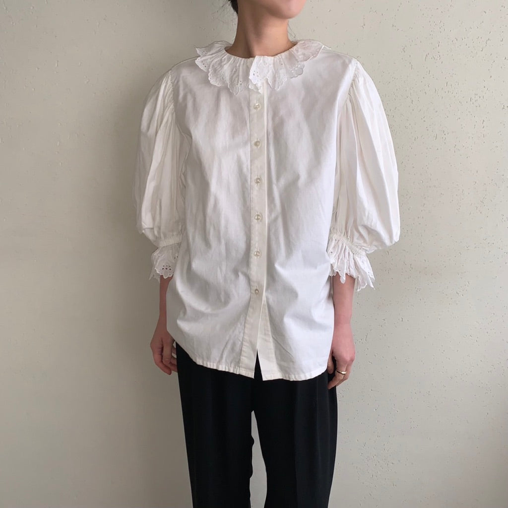80s Lace Blouse Made in Austria