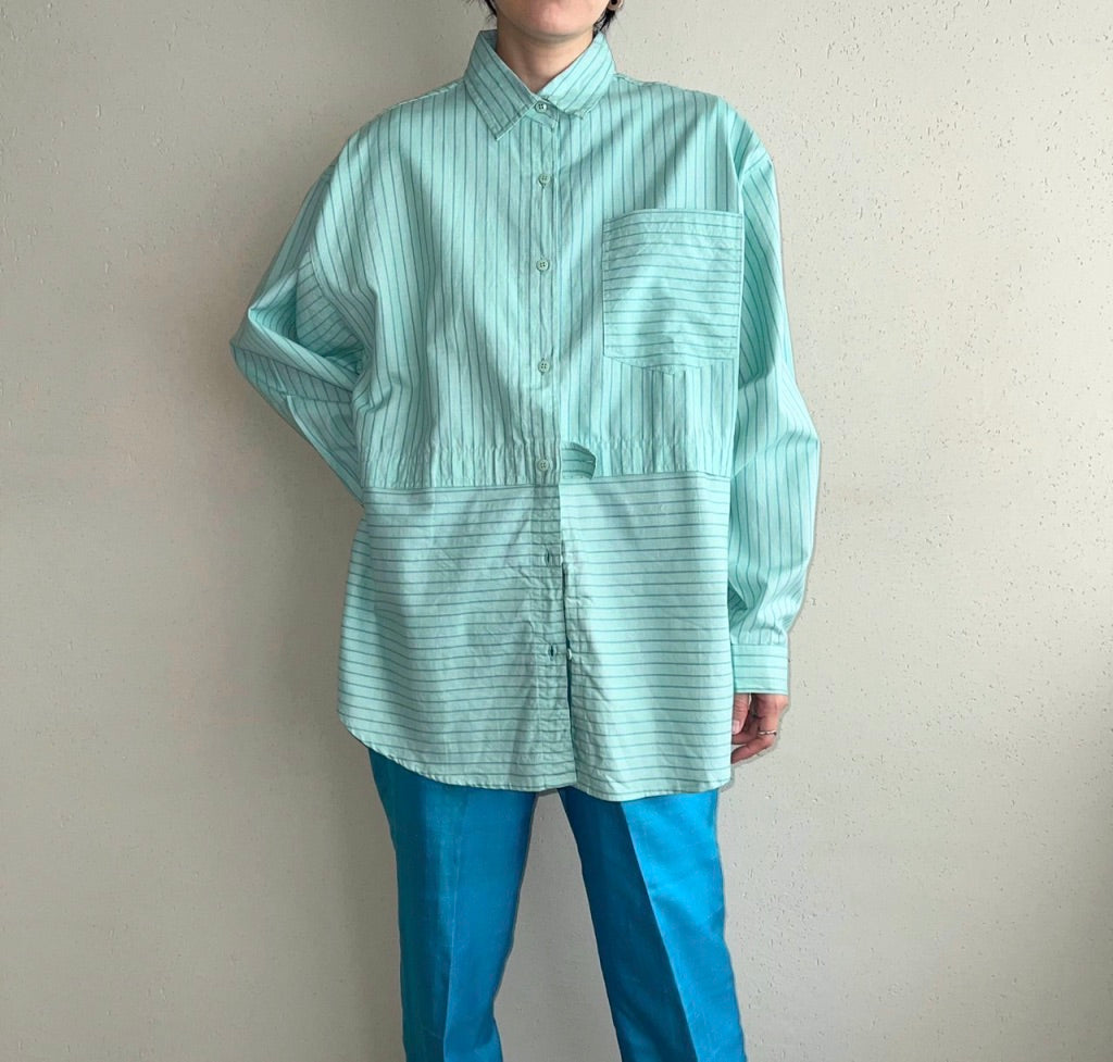 90s Striped Blouse