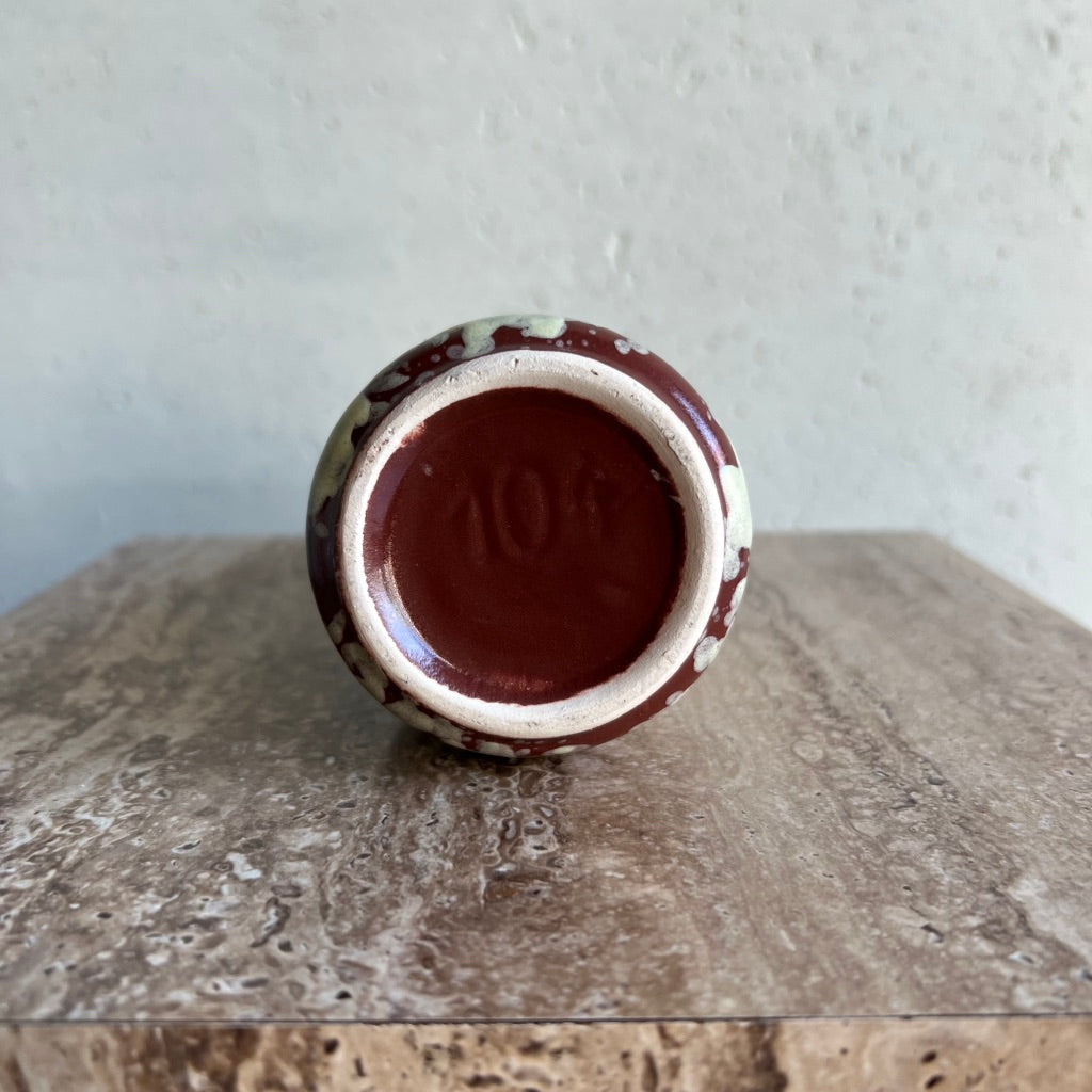 Vintage Brown x Beige Pattern Vase